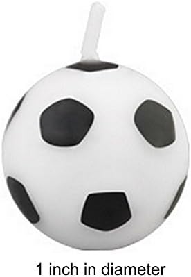 Soccer Ball Shaped Candles - 6 Pack
