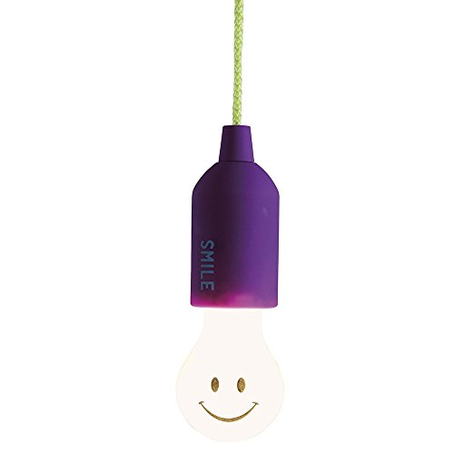 Time Concept SMiLE Soft LED Rope Lamp - Purple - Hanging Lamp, Battery-Operated
