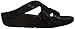 FitFlop Women's Slinky Rokkit Criss-Cross Slide Sandal, Black, 7 M US
