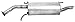 Walker Quiet-Flow SS 54465 Direct Fit Exhaust Muffler Assembly 2