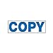Stamp-Ever Pre-Inked Message Stamp, Copy, Stamp Impression Size: 9/16 x 1-11/16 Inches, Blue (5945)