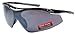 JiMarti TR22 Sport Wrap TR90 Sunglasses UV400 Unbreakable Protection for Cycling, Ski or Golf (Black & Grey)