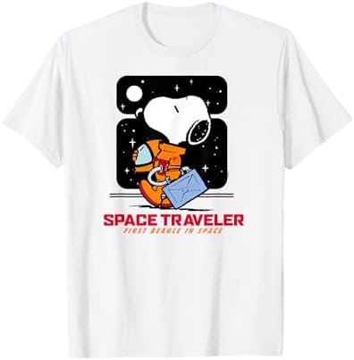 Amazon.com: Peanuts Snoopy First Beagle on The Moon T-Shirt