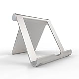 TechMatte Multi-Angle iPad Pro Stand-Aluminum Desktop Tablet Holder (Silver)