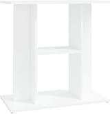 vidaXL Aquarium Stand 60x30x60 cm Engineered Wood White 3-Tier Cabinet