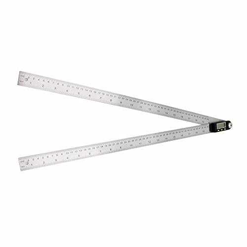 Saili 20 Inches Stainless Steel Digital Angle Ruler Goniometer,angle