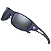 TOREGE Polarized Sports Sunglasses for Men Women Cycling Running Driving Fishing Golf Baseball Glasses GRILAMID TR90 Frame TR03