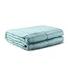YnM Cooling Weighted Blanket for Adults, 15lbs Heavy Bed Throw for One Person of 140lbs, Perfect for Hot Sleepers or Warm Climates with Rayon/Glass Beads(48x72 Inches,Twin/Full Bed, Sea Grass)