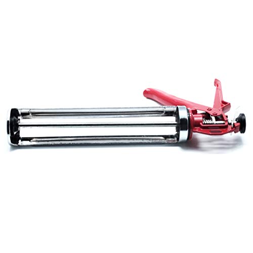 Autoly Caulking Gun Super Smooth Rod Revolving Frame Caulk Gun with Red Grip, 1/10 Gallon Cartridge, 10:1 Thrust - Thumbnail 2