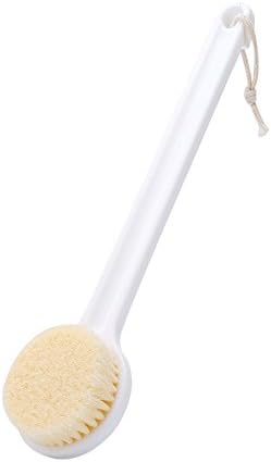 体洗い ボディ ブラシ 保障 植物繊維 柔らか お風呂用 頭皮もマッサージ 背中ゴシゴシ 新陳代謝を促進 長型 疲労解消 グッズ 角質除去 美肌 血行促進 バス