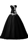 Sunvary 2016 Organza Bridesmaid Dresses Prom Formal Gowns Long Size 2- Black