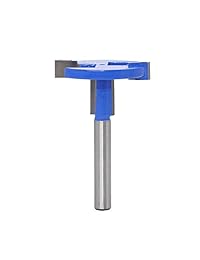Bestgle T-Slot and T-Track - Punta de ranura recta para fresado de cinceles de fresado, herramienta de carpintería, diámetro de corte de 1.5 in