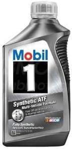 Mobil 1 112980 Synthetic Automatic Transmission Fluid - 1 Quart (Pack of 6)
