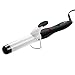 Spaire Curling Iron Wand Ceramic Temperature Control with LCD Hair Curler Adiabatic Head PTC Fast Heating Hair Styler Diameter 25mm for Home, Traval, Salon ( Black & White )