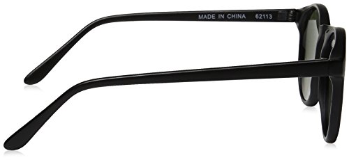 A.J. Morgan Grad School Round Sunglasses, Matte Black, 48 mm