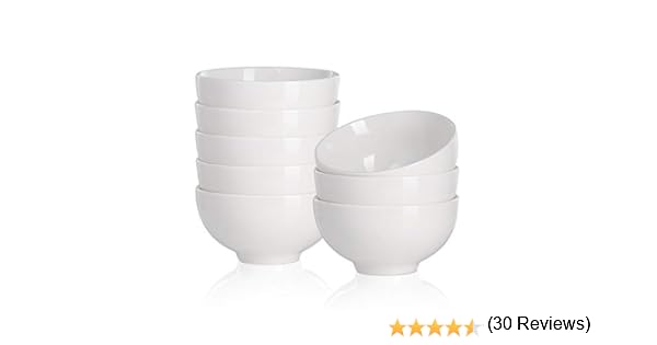MALACASA,Serie Regular 16 Piezas Vajilla de Porcelana Cuencos de ...