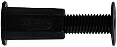 Space-Plug Adjustable Spacer Fixings (XL Size for 45-80mm Gaps), 25 Pack of Black Spacers
