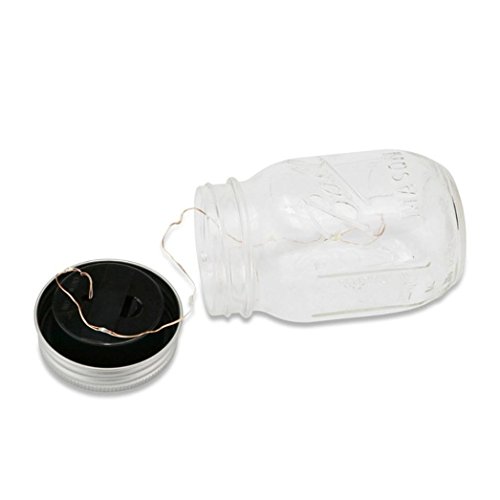 image for Lavany® LED Fairy Light Solar For Mason Jar Lid Insert Color Changing
