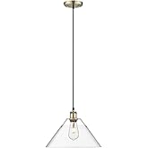 Golden Lighting 3306-L AB-CLR Orwell - 1 Light Large Pendant-10 Inches Tall and 14 Inches Wide, Finish Color: Aged Brass, Sha