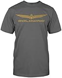 Honda Mens Goldwing Corporate Short-Sleeve T-Shirt/Tee, Charcoal, 2X-Large
