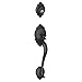 Schlage F58BRK622 Brookshire Exterior Handleset with Deadbolt, Matte Black (Exterior Half Only)