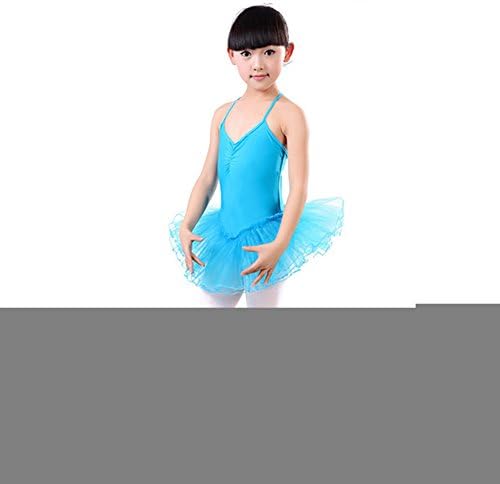 ROPALIA Kid Girls Ballet Dancewear Tranning Dance Skirt Tutu Strap Dress Leotard