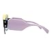 MEETSUN Semi Rimless Sunglasses For Women Trendy Candy Color Fashion Designer Vintage Inspired Glasses (Purple-Blue, 57)