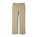 French Toast Big Girls' Adjustable Waist Flat Front Bootcut Pant, Khaki, 8