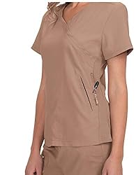 KOI Lite Women's Philosophy Mock Wrap Side Zipper