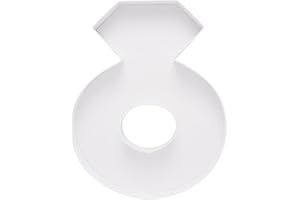 DYLCYPHERIA Cardboard Letter Fillable Charcuterie Board Candy Food Tray, 12.2 inch, Party Event Decoration (Ring Shape)