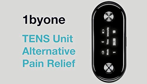 1byone Wireless TENS Unit Muscle Stimulator, Bluetooth and Magnetic Electronic Pulse Muscle Massager Machine, EMS & TENS Modes, App Control, with 6 Pads for Neck, Knee, Back Pain Relief