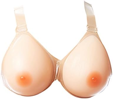 Sotica B Cup One Pair Silicone Breast Forms Strap-on False Boobs Fake Breast for Crossdresser Mastectomy