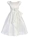 Sweet Kids Big Girls' Cascading Taffeta Flower Girl First Communion Dress Sk 416
