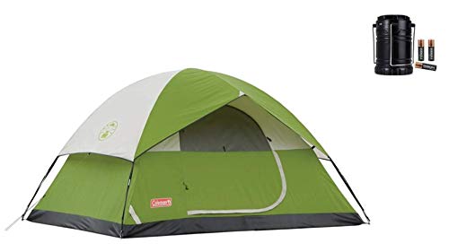 Coleman Sundome Tent (4 Person Tent with Lantern, Stakes, Poles)