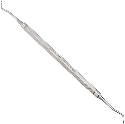Odstore 1/2/3PCS Professional 6.5 Inch Ingrown Toe Nail Cleaner Double Ended Ingrown Toenail File Stainless For Nail Clean/Curette Macs (3PCS)