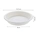 T4U 3 inch Plastic Garden Flower Planter Pot Saucer Trays Round for Holding Water Drips and Soil (Grey, Set of 10), Pallet Base Container for Holding Cactus Herb Indoor Outdoor Gardening