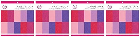 Colorbok Glitter Paper Pad 12" x 12" Rock Candy (4-Pack)