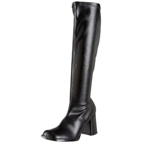 Funtasma by Pleaser Women's Gogo-300 Boot,Black Stretch,16 M US