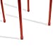 dar Living Daisy Metal Stool, Red (2-Pack)