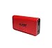 DE 5,200mah 2.1A Powerbank - Portable Smartphone/Power bank Battery Charger with Flashlight - Red Base Black Trim (In Retail Packaging)
