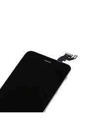 Reemplazo de pantalla LCD de Ayake para iPhone 6s Plus 5.5 "Negro - Ensamblaje de digitalizador de pantalla completo (cámara frontal, altavoz de auricular, botón de inicio preensamblado) con todo el kit de herramientas requerido