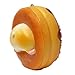 The Sweet Life Series Squishy Soft Kawaii Donuts Bread Bun Squishy Toys Stress Ball, Ball Chain (Pearl White Hamster / Chocolate Iced Plain Donut)
