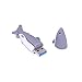 HDE USB Flash Drive 8GB USB 2.0 Storage Device Novelty Animal Shaped Drive for Desktop and Laptop Computers (8 GB, Shark)