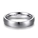 TIGRADE 4mm 6mm 8mm Titanium Ring Brushed Dome Silver Wedding Band Comfort Fit Size 4-14.5
