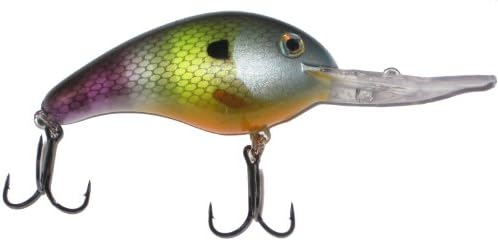 Strike King Pro Model 5XD Fishing Lure, Deep Diving Crankbait, Unique Curved Bill, Free-Floating Rattle Chambers, 5/8-Ounce, Dives to 15-Feet, Size 3 Treble Hooks