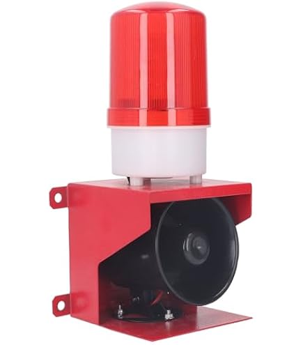Baomain Mini Motor Siren Alarm Red MS-190 DC 24V 114dB Warning