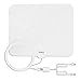 2017 Newest Model Wsky 50 Miles TV Antenna, Smaller Elegant White Digital HDTV Antenna, Extremely High Reception, Super Fun and Free for Life!