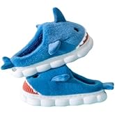 Soft Shark Plush Slippers House Slippers Indoor Outdoor Closed Back Slipper for Women and Men