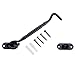 EaseLife 6'' Hook and Eye Latch Set,Safety Apply for Sliding Barn Door Window Shutters Gate Garage Fence Closet Shed Door