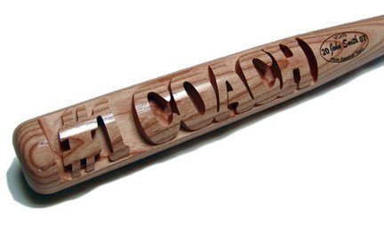 deep carved personalized baseball bats